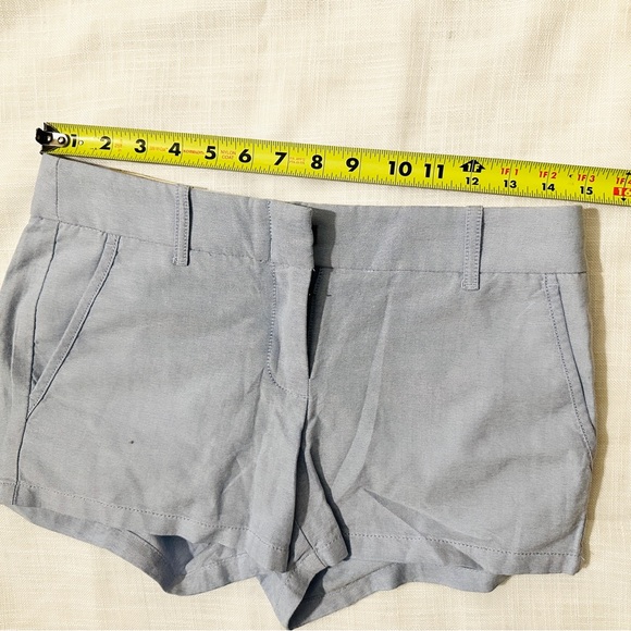NEW J.Crew women low - waist shorts inseam 3”, size 0, blue - Picture 5 of 12